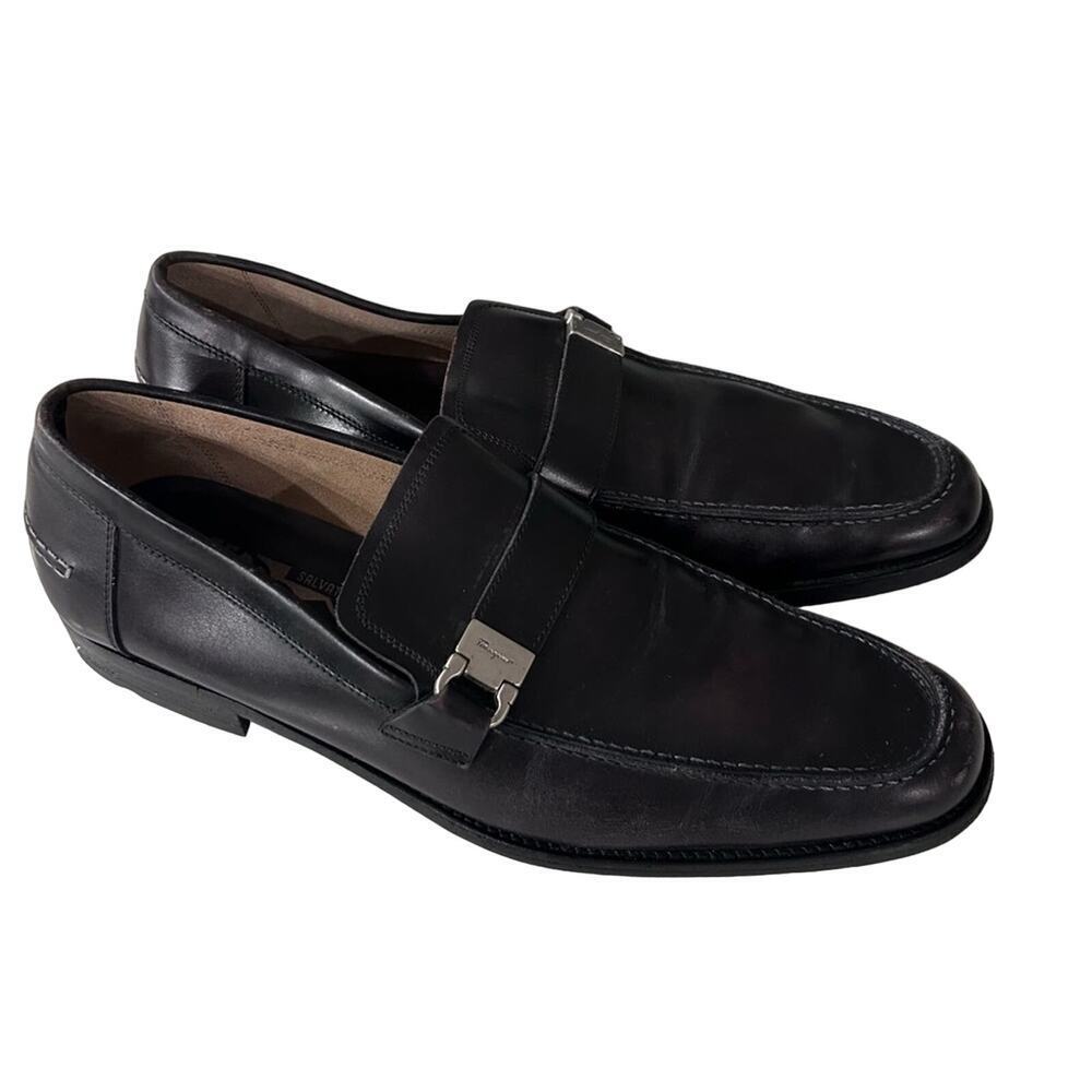 Salvatore Ferragamo Men’s Brown Leather Dress Loafers
Size: 9 EUC